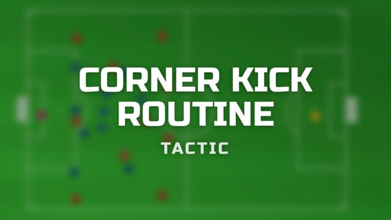 Corner Kick Routine – animated tactic in the Onside Training app
